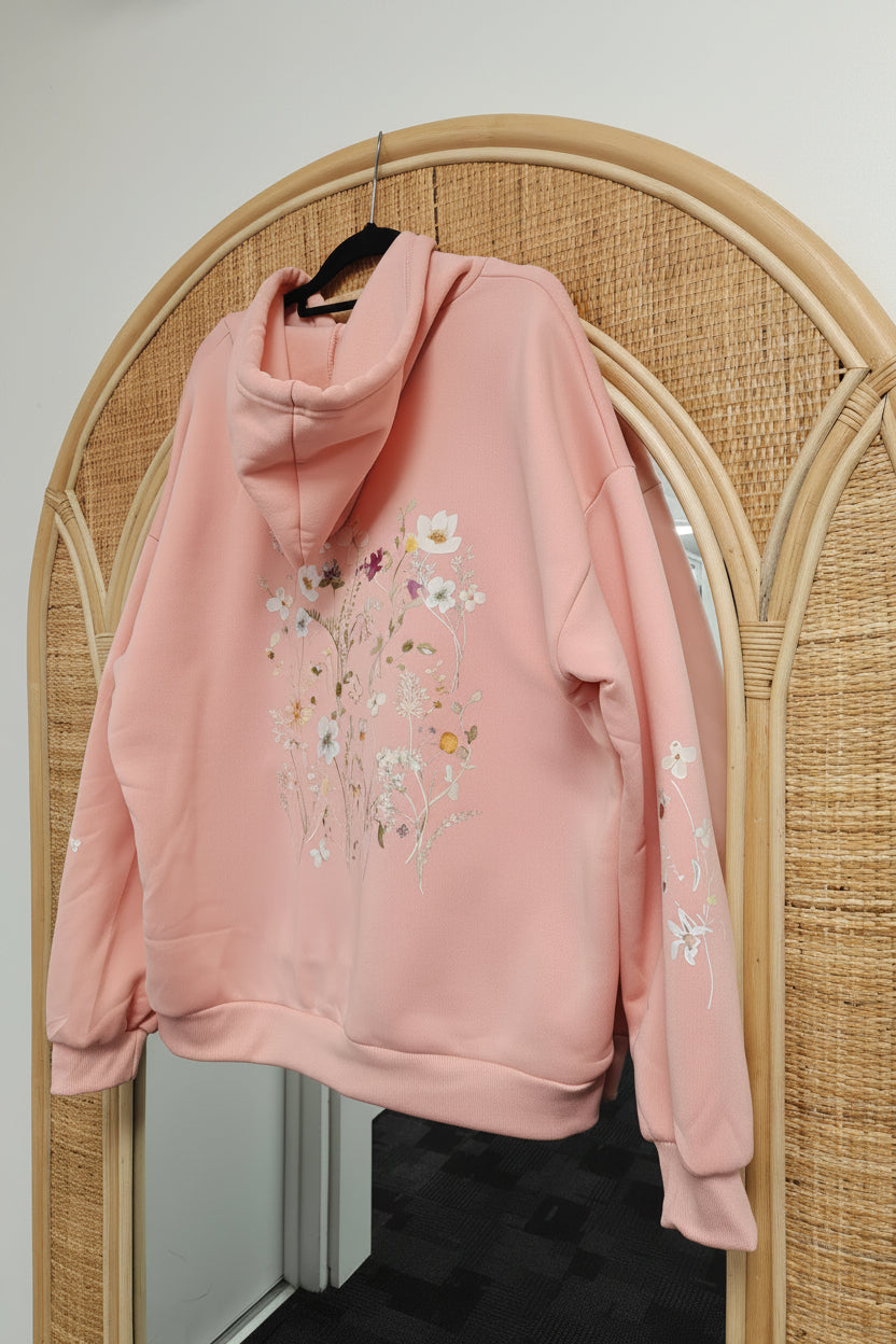 Pink - Wild Garden Hoodie