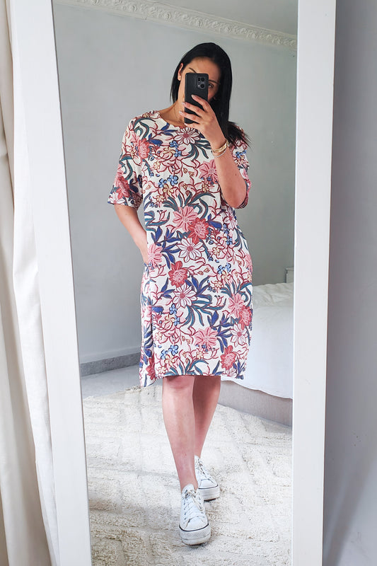 Blush Floral - Smock Dress