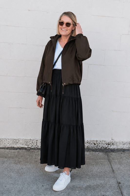 Raven Hooded Jacket - Pink Pearl