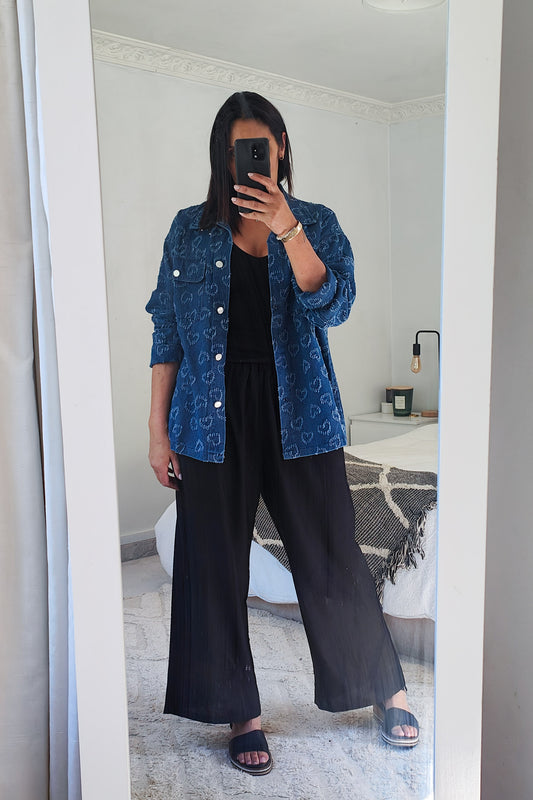 Medium Denim - Daydreamer Shacket