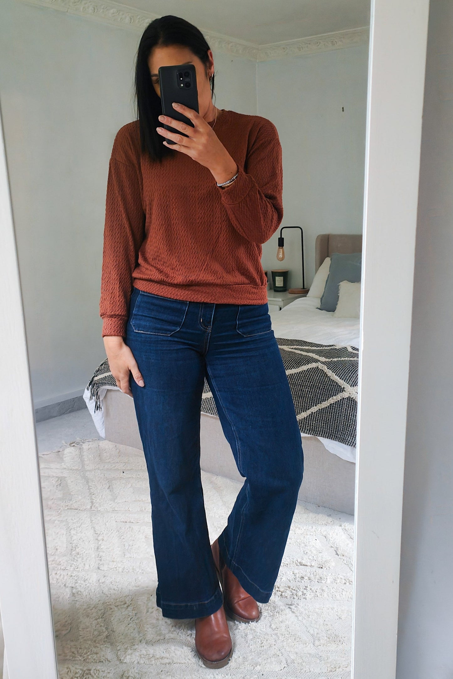 Lottie Textured Top - Spice