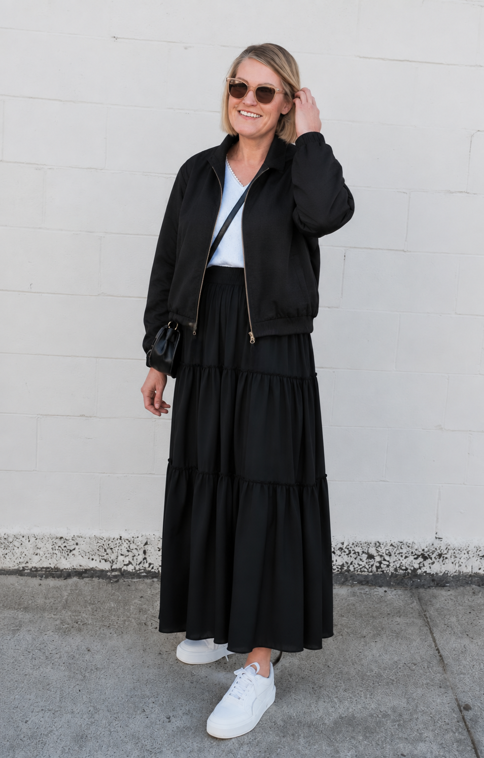 Rustic Chic Zip Up - Black