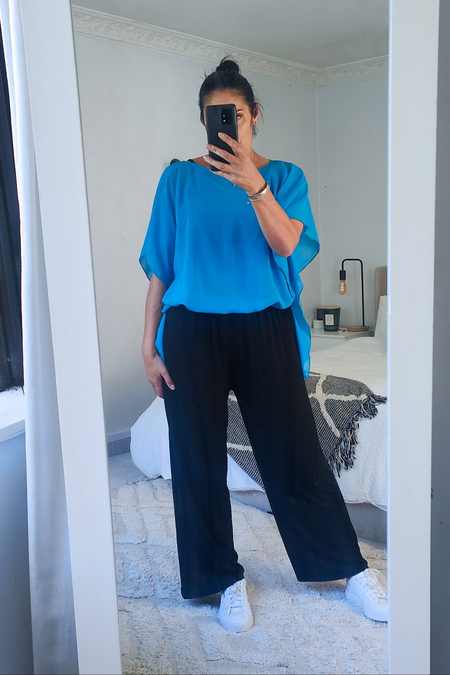 Floaty Chiffon Top - Blue