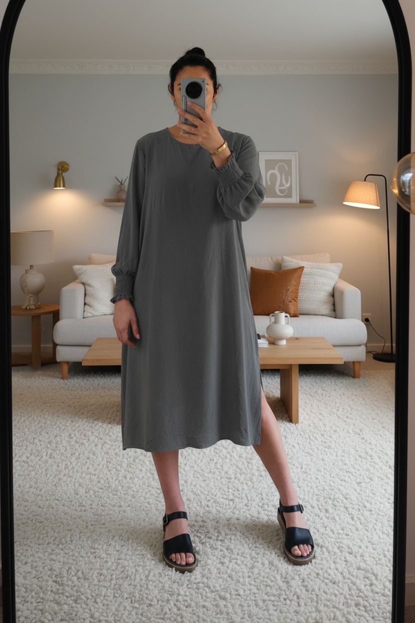 Steel - Long Beatrice Tunic
