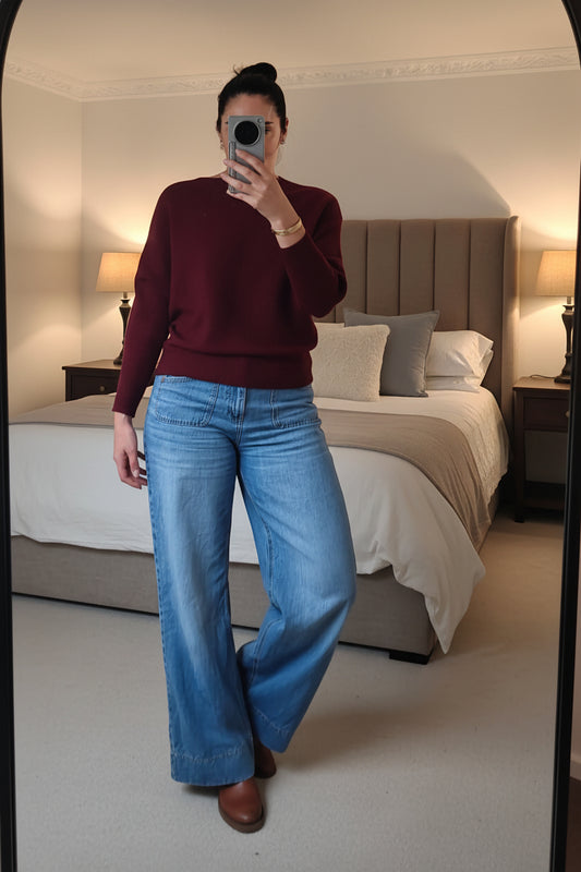 Burberry - Nellie Ribbed  Batwing Knit