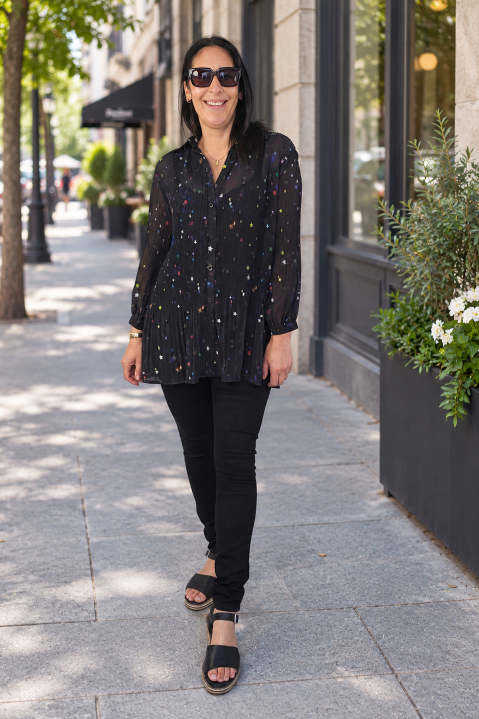 Chiffon Alexis Top - Tiny Star