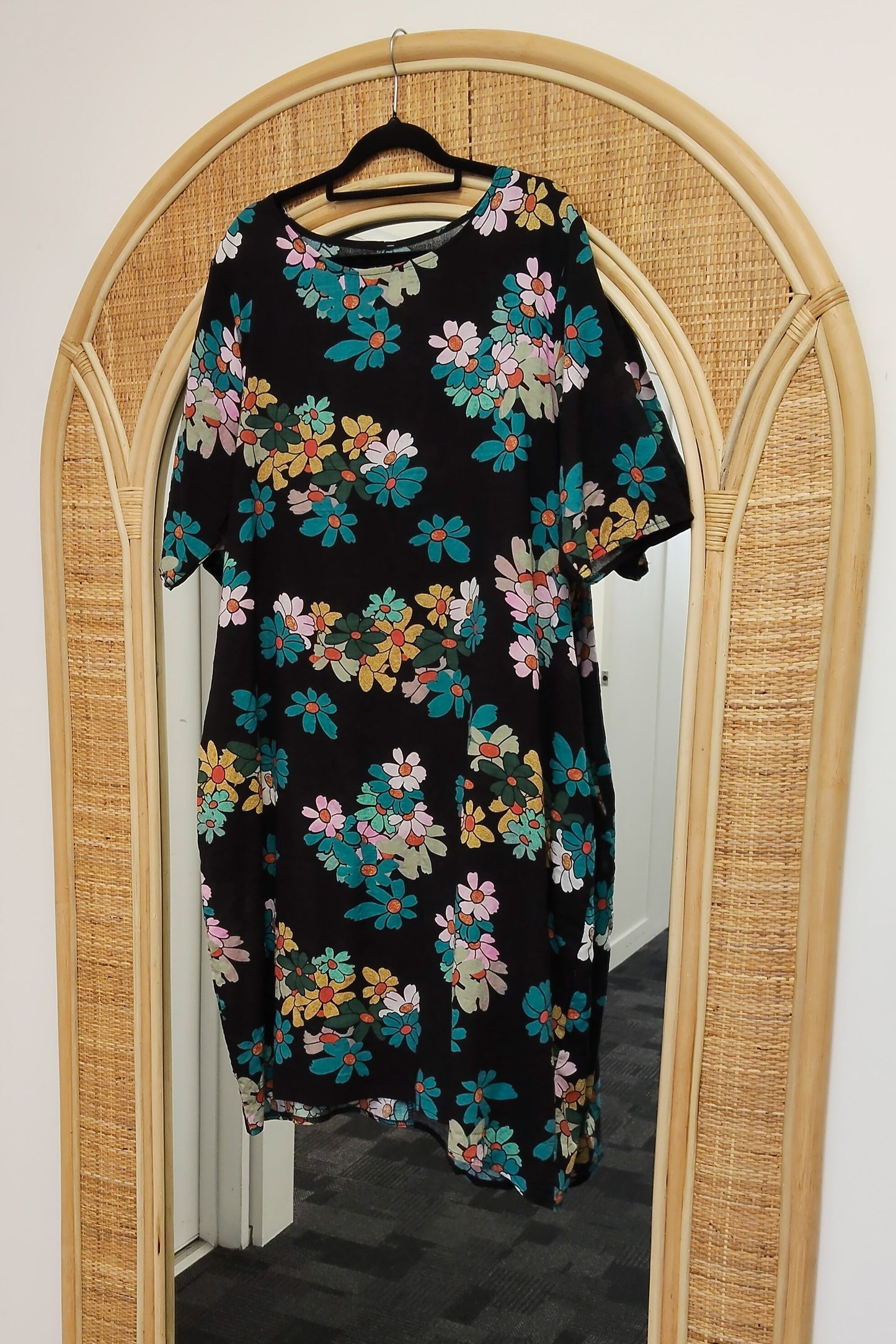 Midnight Blossom - Smock Dress