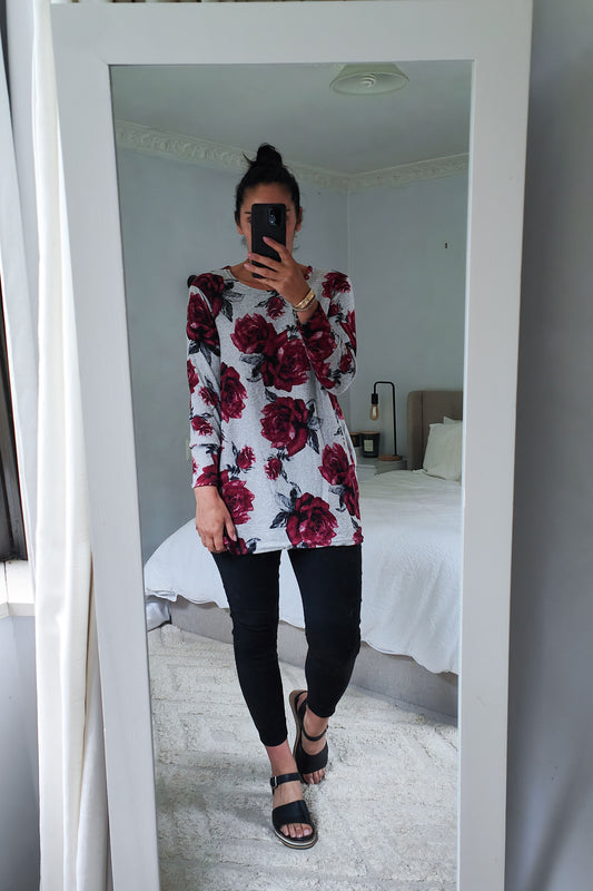 Acrylic Jersey - Valentine Rose