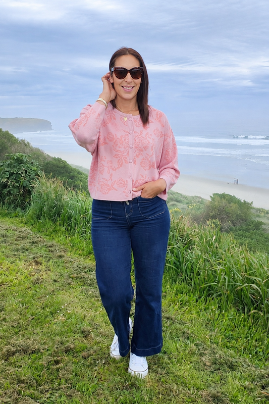 Blush Motif - Esme Button up Cardi