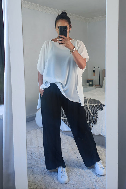 Floaty Chiffon Top - White