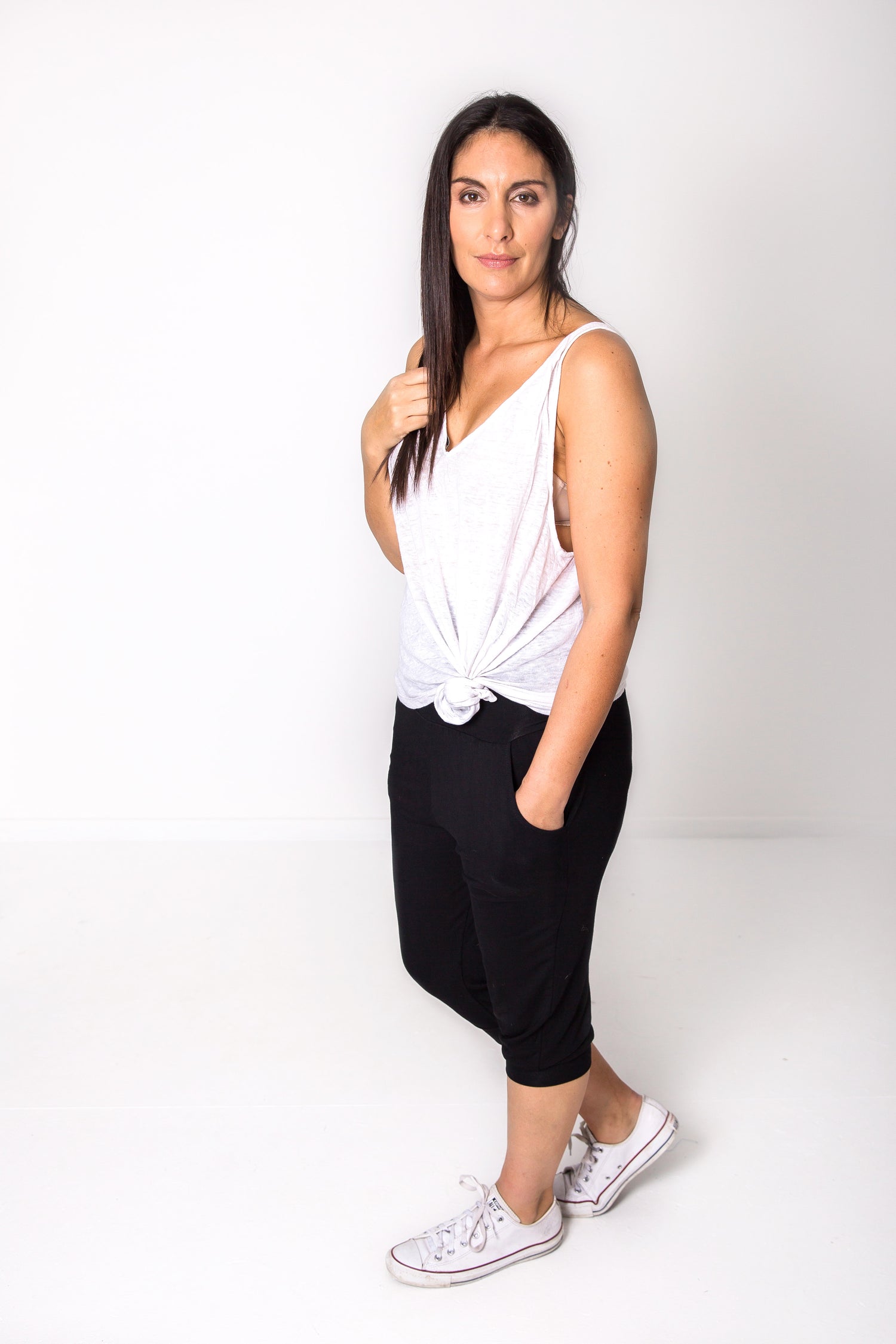 Photo of model wearing NOOZ 3/4 Lounge Pants