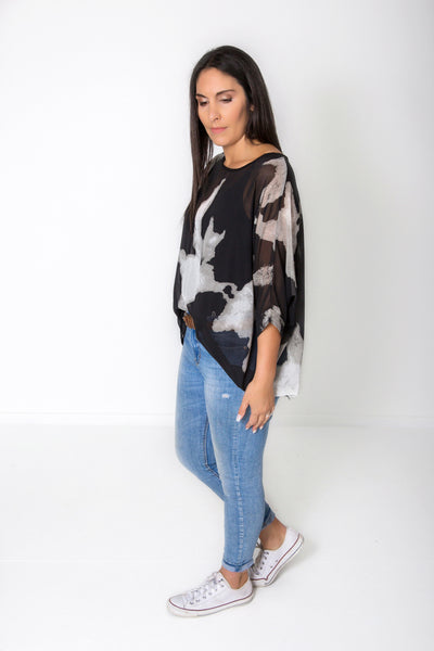 PRE-ORDER** Cowmoo Draped Tops - Wild Collection