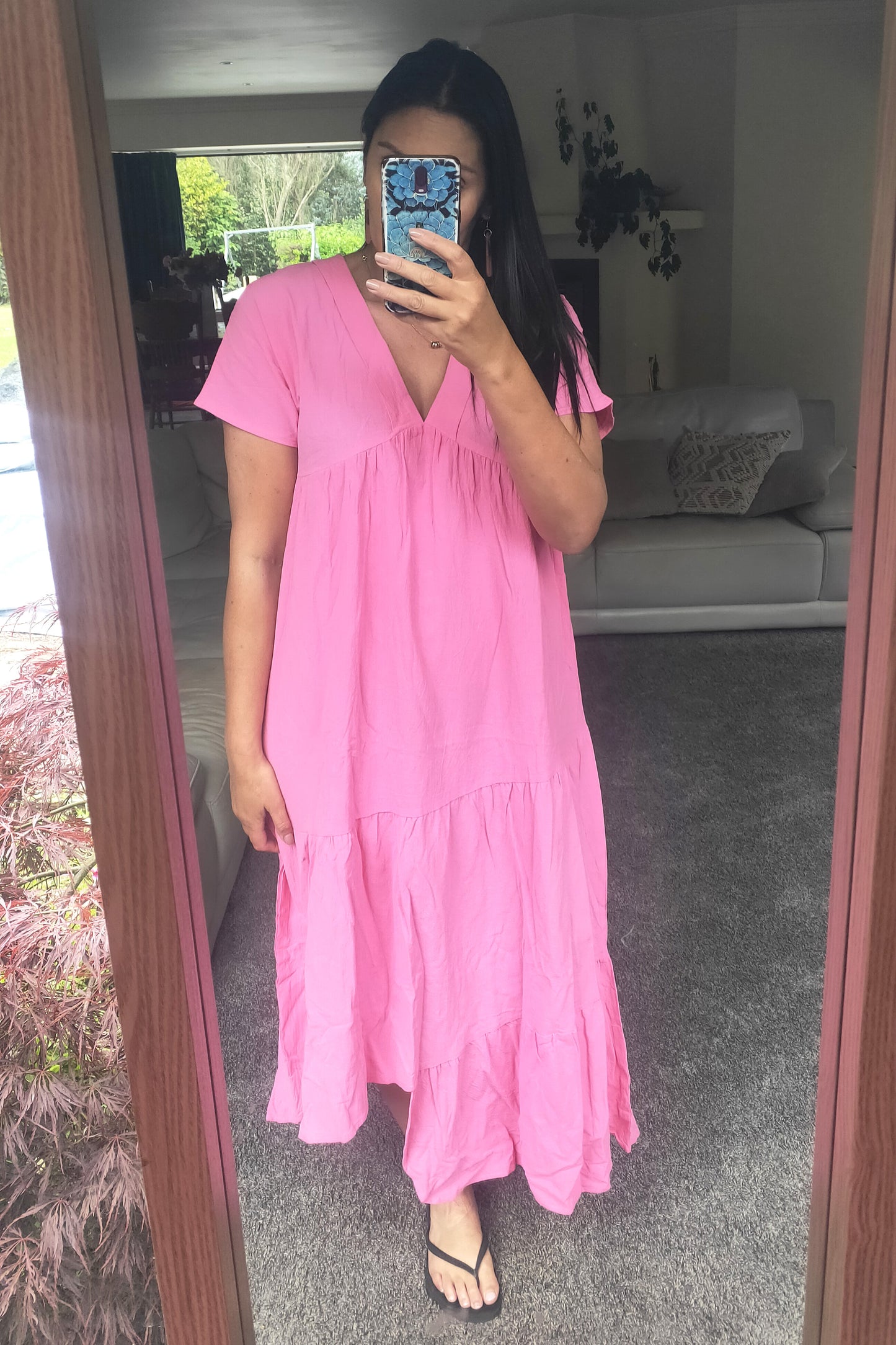 Asymmetrical Milly Shift Dress - Pink
