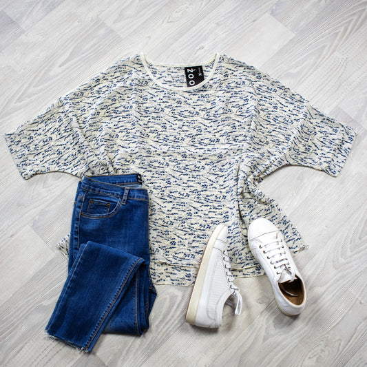 Blue Ivy Floral Draped Top - Floral Collection