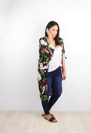 Long Kimono - Tropic Floral Print