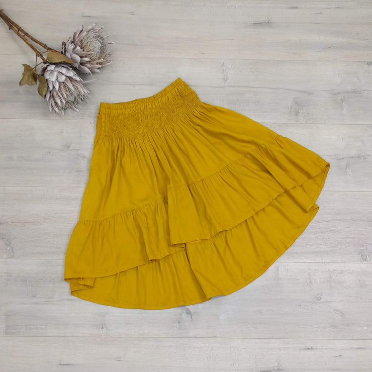 Short Francesca Skirt - Mustard