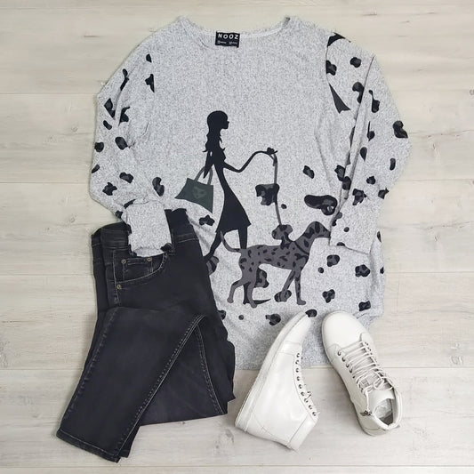 Dalmatian Acrylic Jersey grey