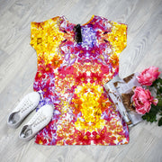 Slouchy T-Shirt Dress - Sunshine Orchid